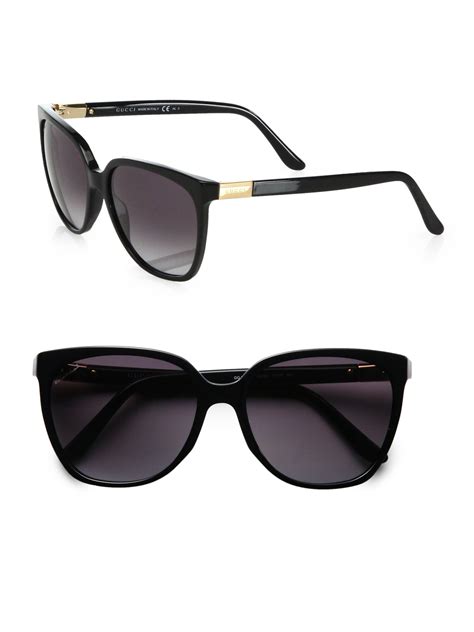 gucci black wayfarer sunglasses|wayfarer gucci sunglasses women.